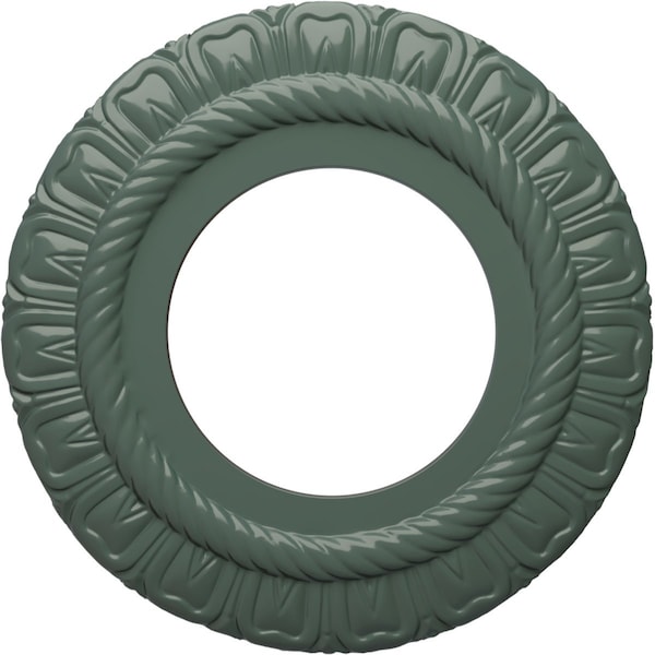 Ekena Millwork Claremont Ceiling Medallion (Fits Canopies up to 5 5/8"), 9"OD x 4 1/2"ID x 1/2"P, Cloud Burst CM09CLCBF - main
